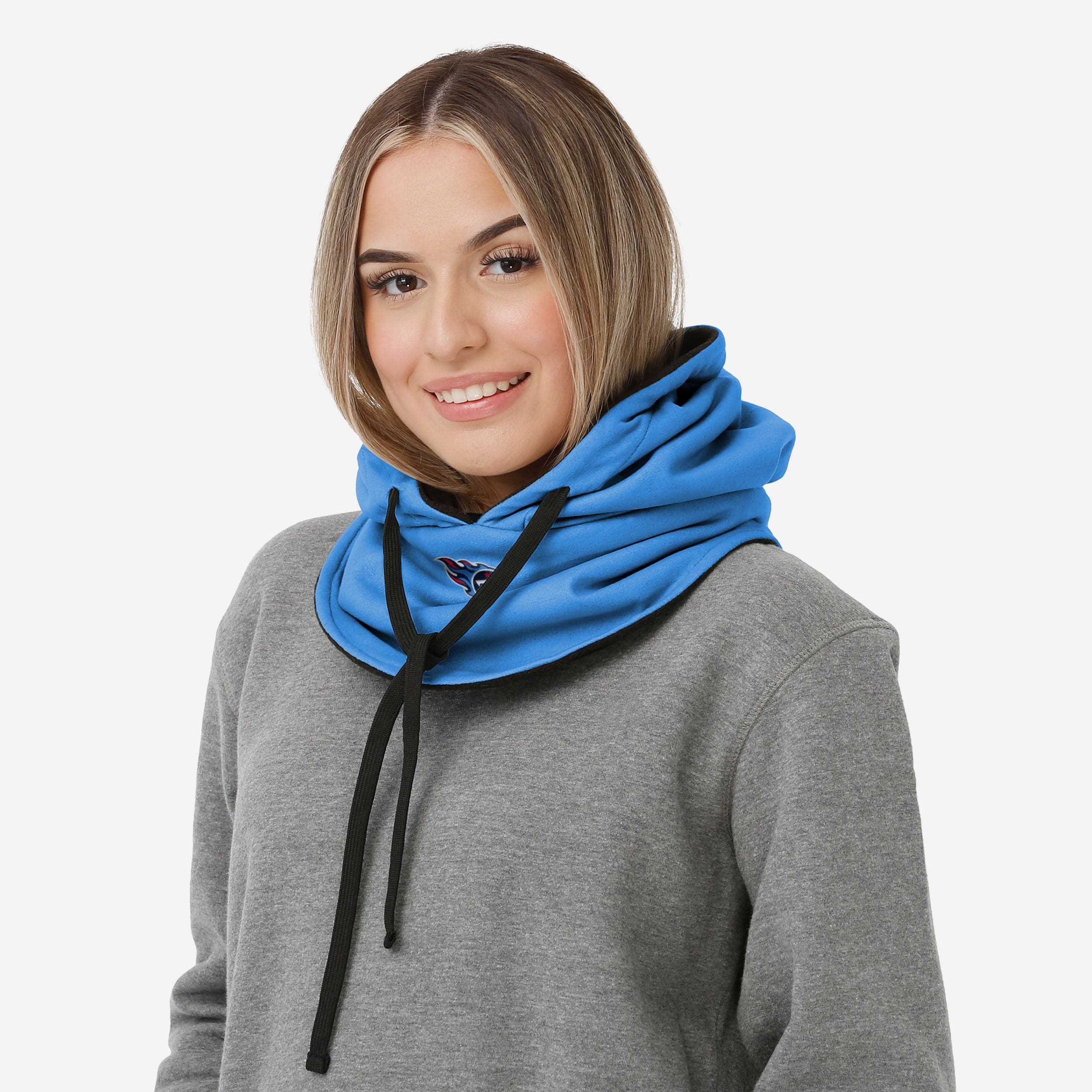 Tennessee Titans Alternate Team Color Drawstring Hooded Gaiter - The Ultimate Fan Essential