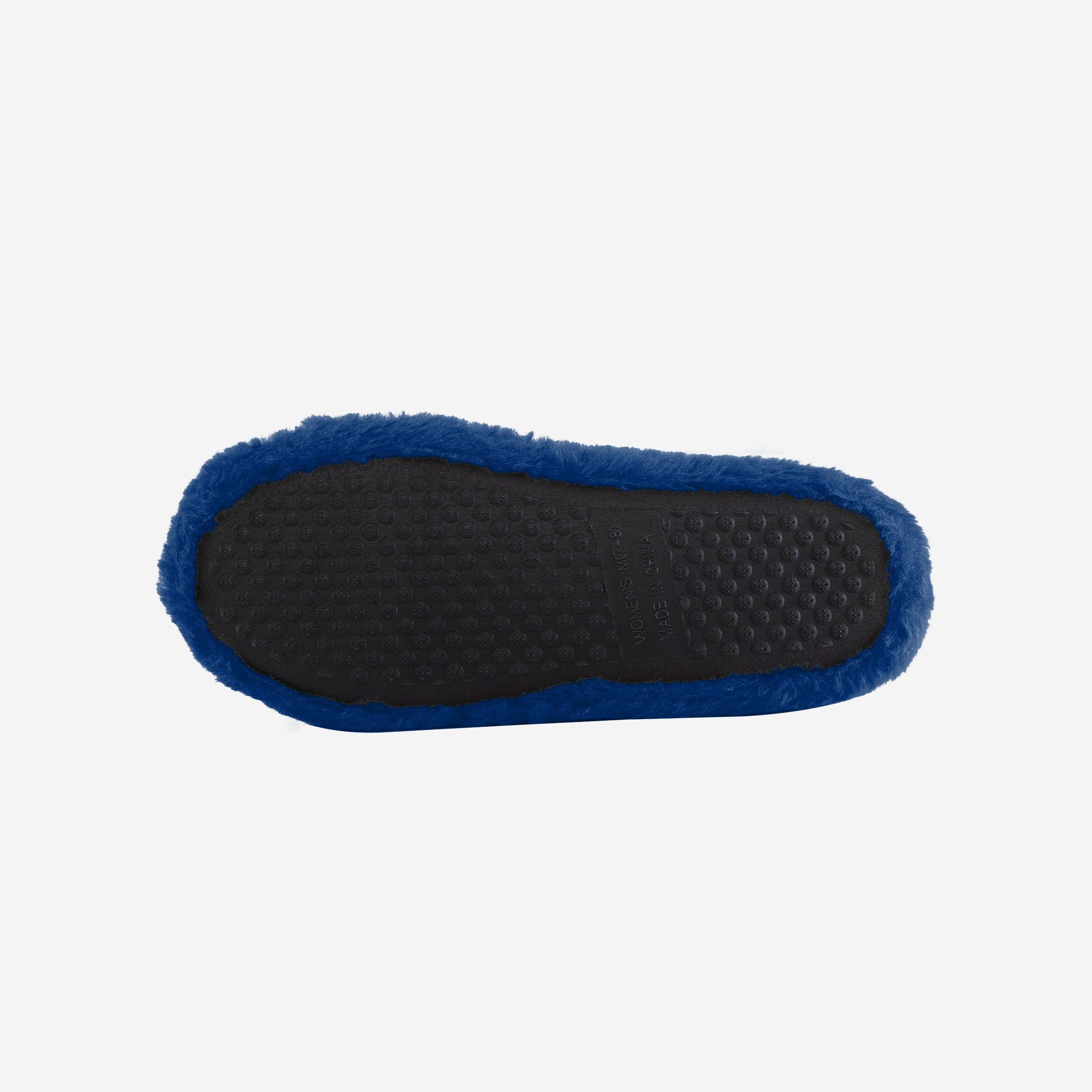 Gorgeous Los Angeles Dodgers Women's Heel Strap Wordmark Fur Slides
